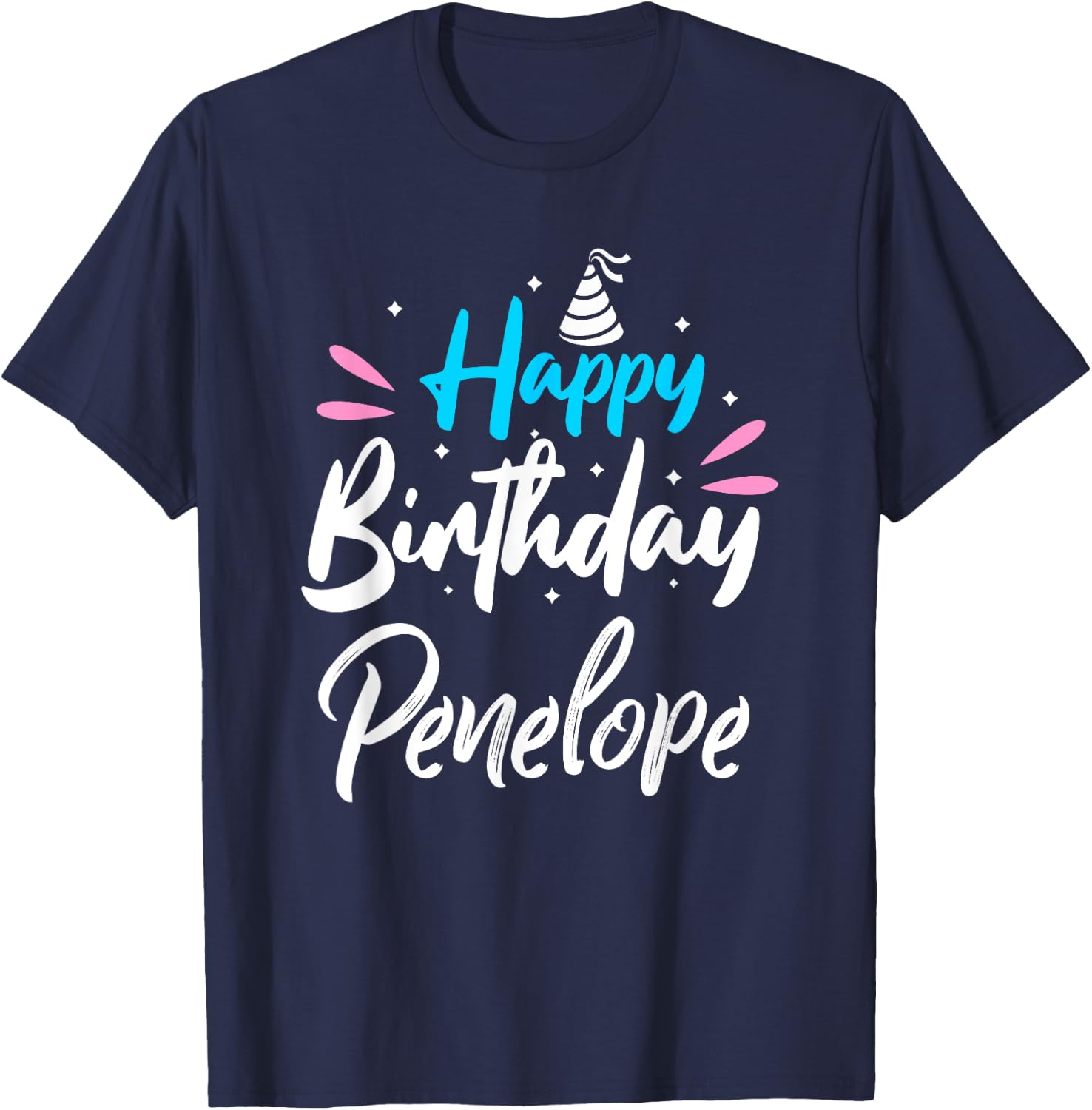 Happy Birthday Penelope T-Shirt - T-Shirt | Navy