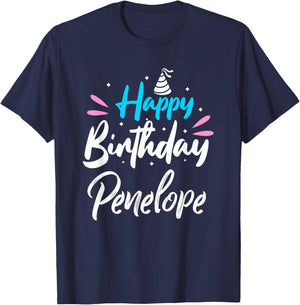 Happy Birthday Penelope T-Shirt - T-Shirt | Navy