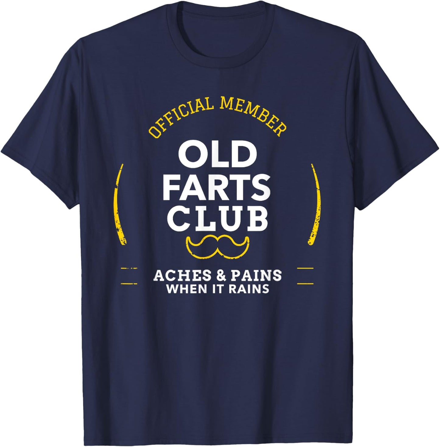 Official Member Old Farts Club Shirt Funny Fart Joke Humor T-Shirt - T-Shirt | Navy