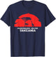 Ngorongoro Crater, Tanzania Africa Safari Girrafe T-Shirt - T-Shirt | Navy