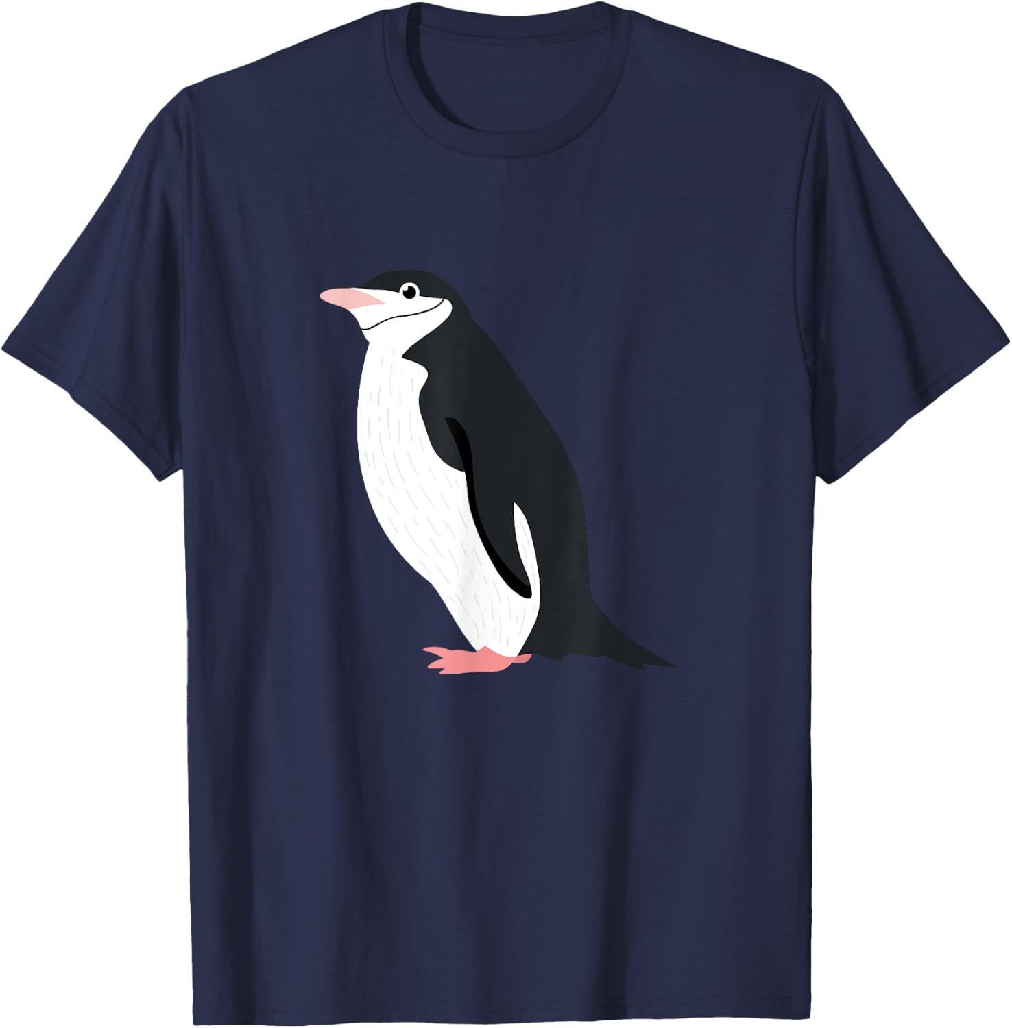 Cute Chinstrap Penguin for Funny Antarctic Animals Lover T-Shirt - T-Shirt | Navy