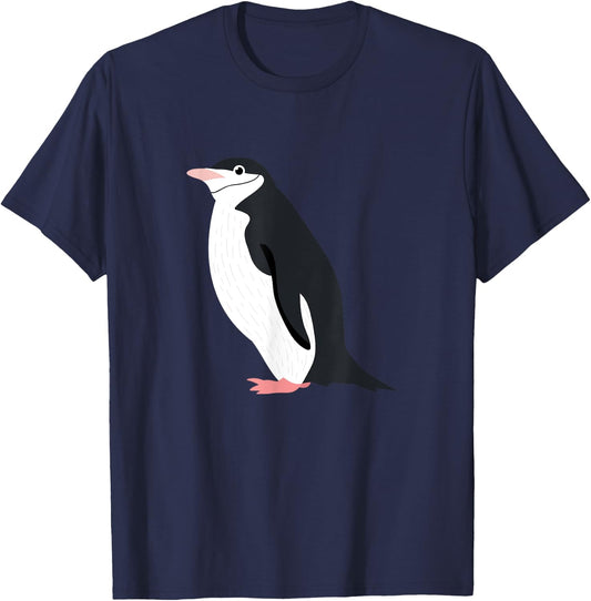 Cute Chinstrap Penguin for Funny Antarctic Animals Lover T-Shirt - T-Shirt | Navy