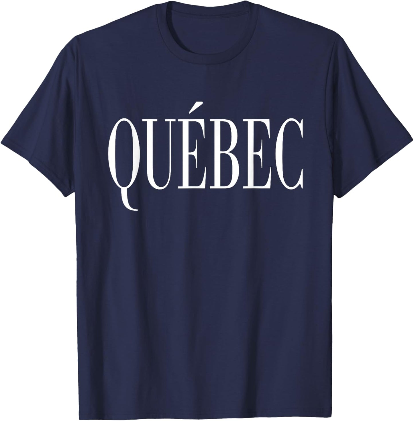 Quebec Canada Classic Vintage T-Shirt - T-Shirt | Navy