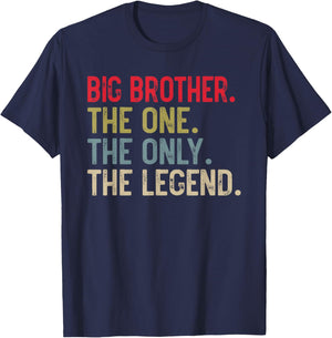 Big Brother The One The Only The Legend for Brother T-Shirt - T-Shirt | Navy