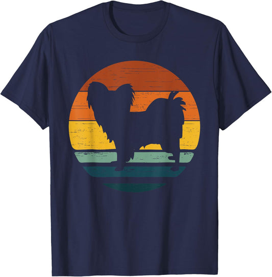 Chion Vintage Retro Mum Dad Dog Gift T-Shirt - T-Shirt | Navy