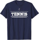 Distressed Look Tennis Gift Tennis Players T-Shirt - T-Shirt | Navy