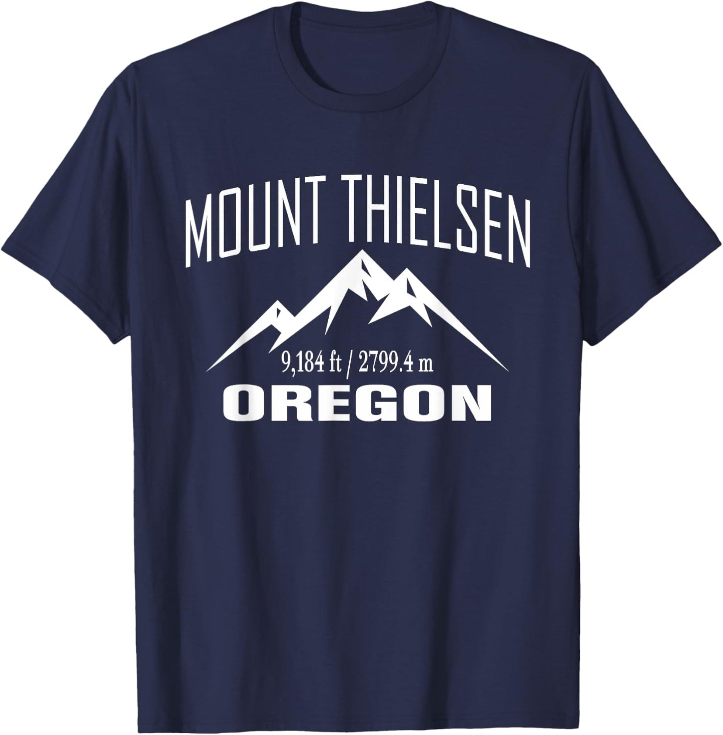 MOUNT THIELSEN OREGON Climbing Summit Club Outdoor Gift T-Shirt - T-Shirt | Navy