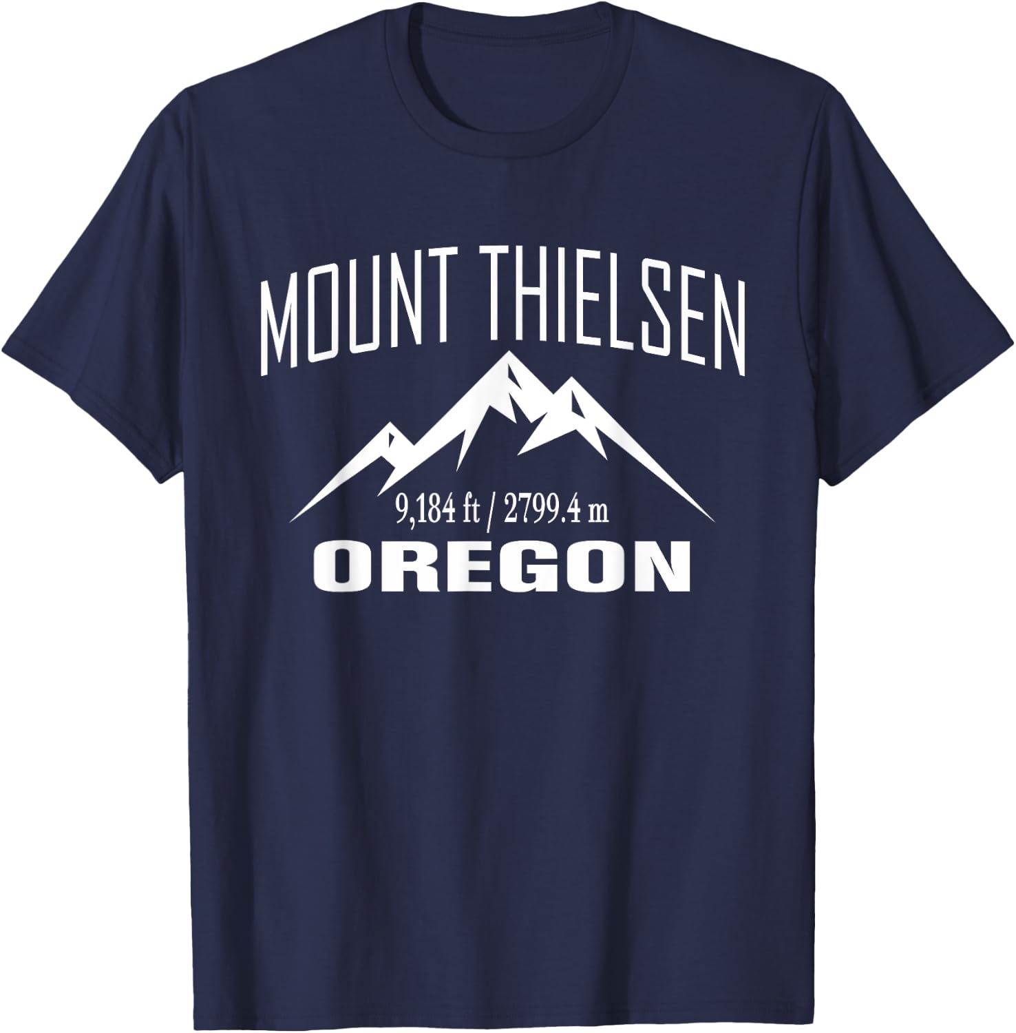 MOUNT THIELSEN OREGON Climbing Summit Club Outdoor Gift T-Shirt - T-Shirt | Navy