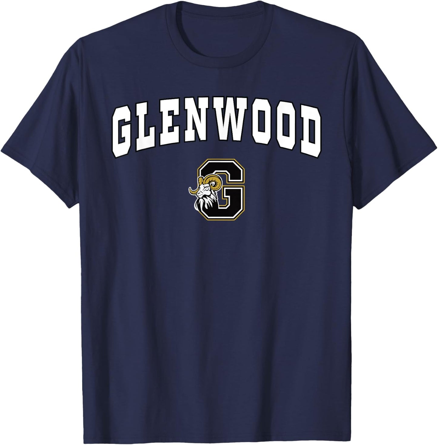Glenwood High School Rams T-Shirt - T-Shirt | Navy