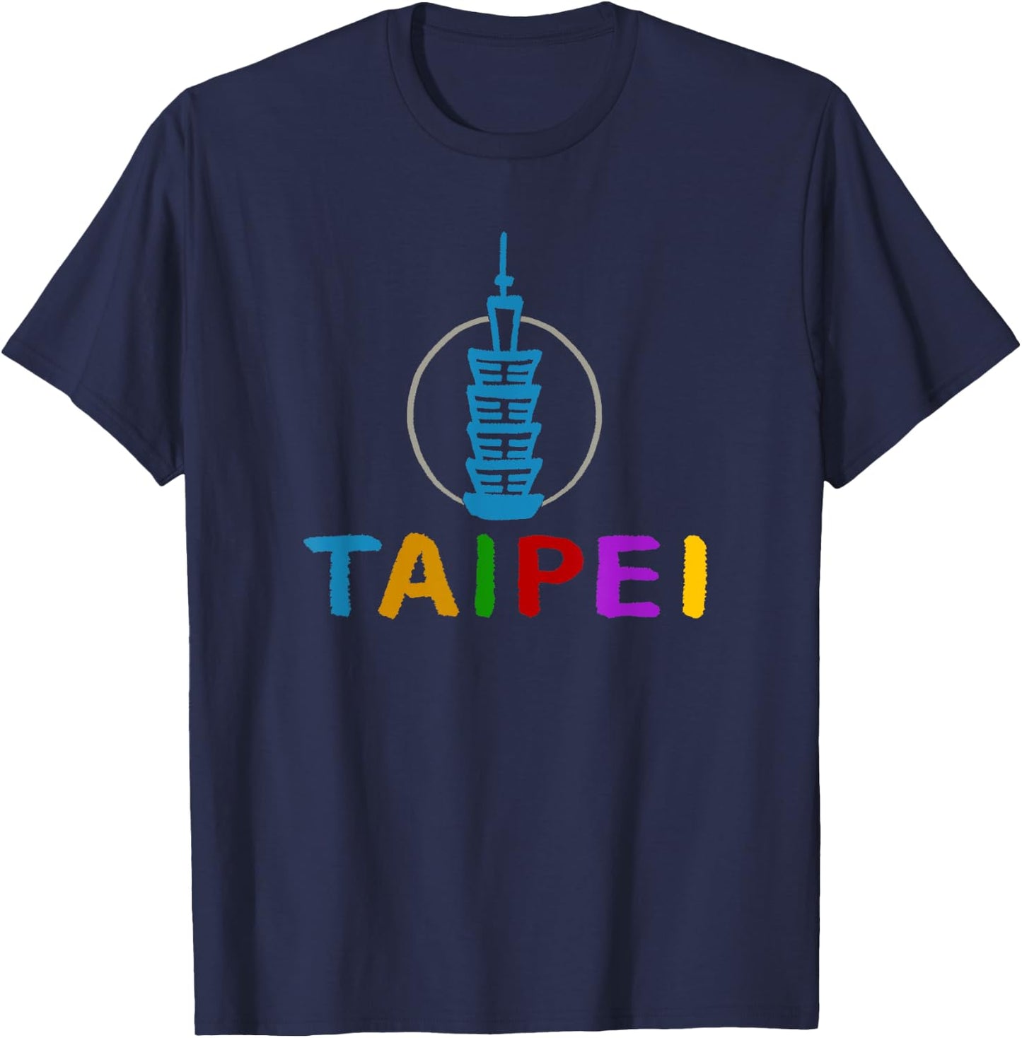Taipei 101 Tower T-Shirt - T-Shirt | Navy