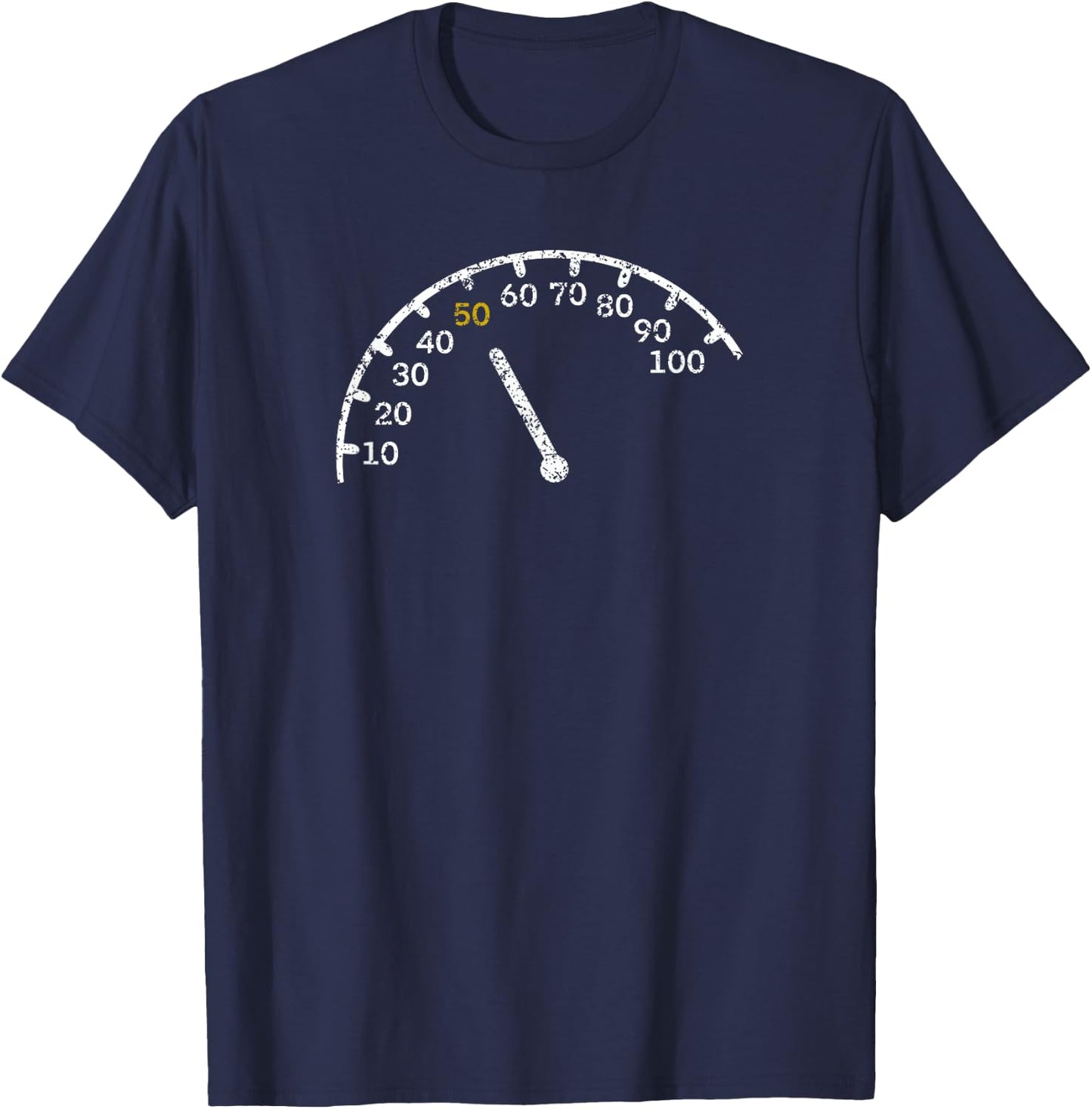 50th Birthday Gift Car Lover T-Shirt - T-Shirt | Navy