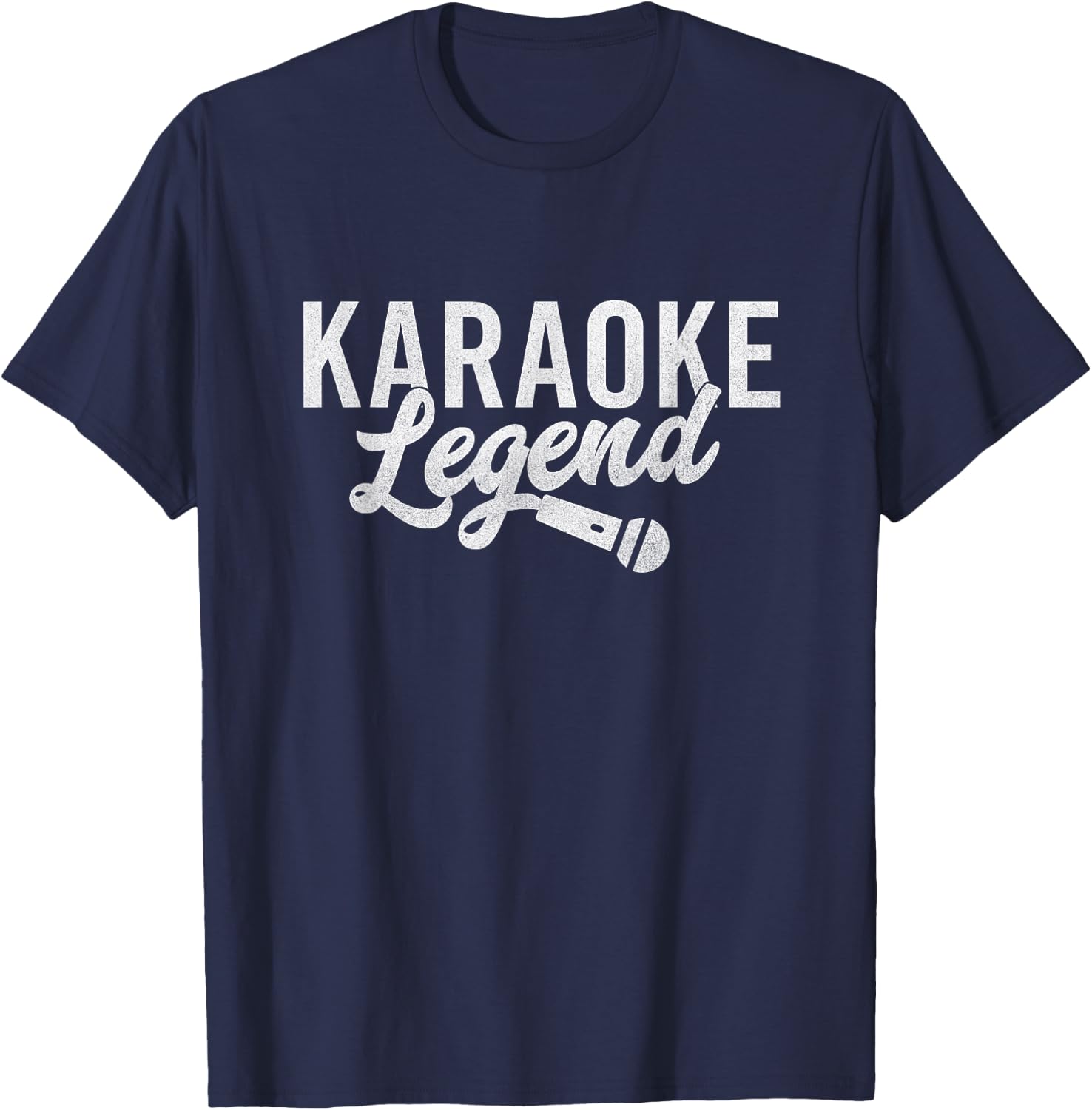 Karaoke Legend | Funny Karaoke Singer Gift T-Shirt - T-Shirt | Navy