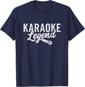 Karaoke Legend | Funny Karaoke Singer Gift T-Shirt - T-Shirt | Navy