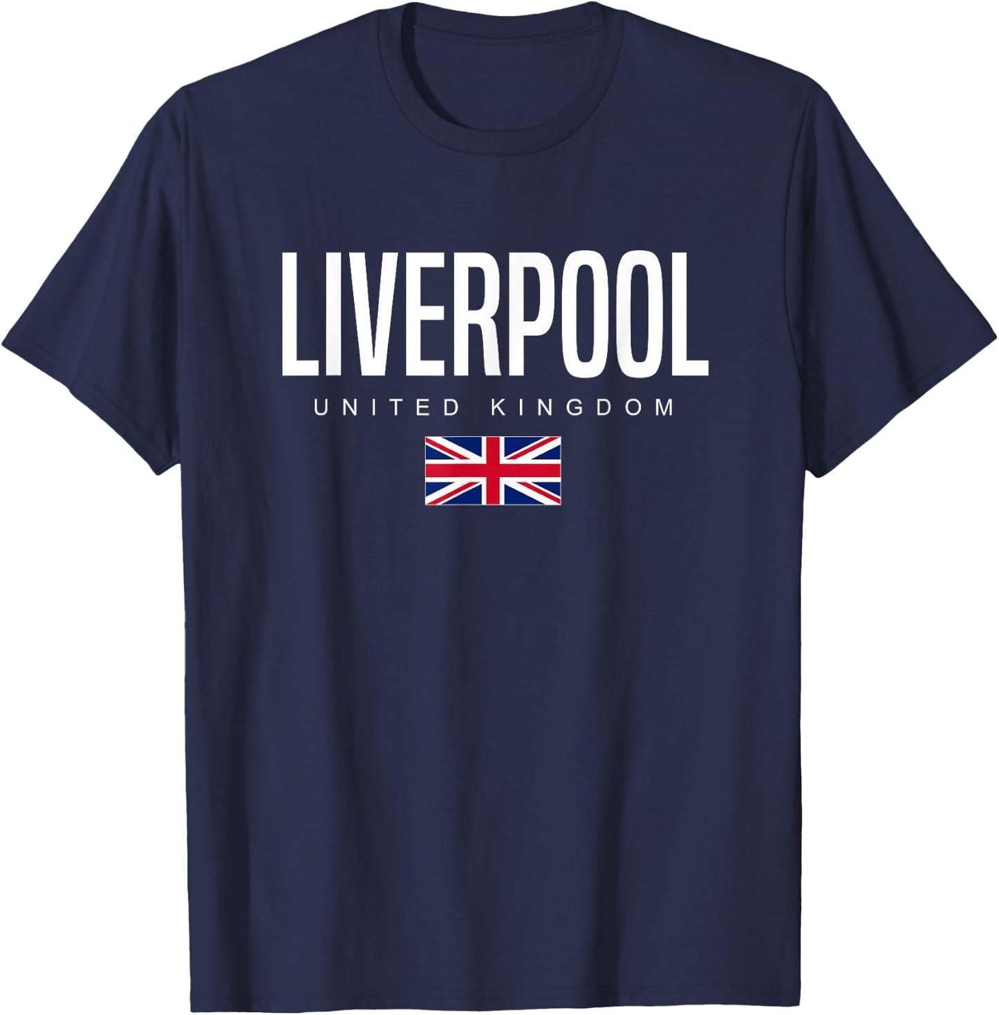 Liverpool England United Kingdom T-Shirt - T-Shirt | Navy