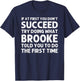 BROOKE Name Personalized Birthday Funny Christmas Joke T-Shirt - T-Shirt | Navy