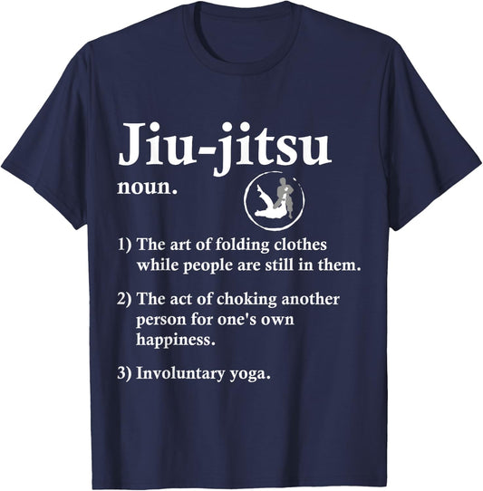 Jiu Jitsu Definition Funny BJJ T-Shirt - T-Shirt | Navy
