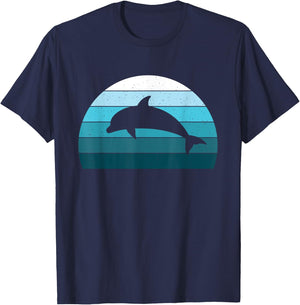 Save The Dolphin Ocean Beach Sea Animal Lover Men Women Kids T-Shirt - T-Shirt | Navy