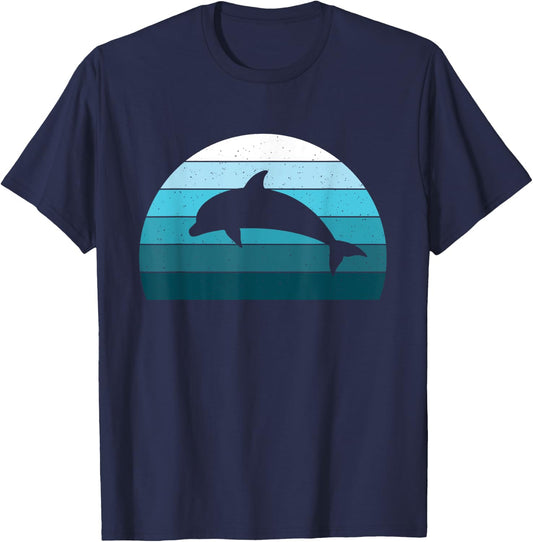 Save The Dolphin Ocean Beach Sea Animal Lover Men Women Kids T-Shirt - T-Shirt | Navy
