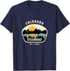 Unique Steamboat Springs Colorado Rocky Mountain Novelty Art T-Shirt - T-Shirt | Navy