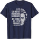 Søren Kierkegaard Quote: Life Can Only Be Understood T-Shirt - T-Shirt | Navy