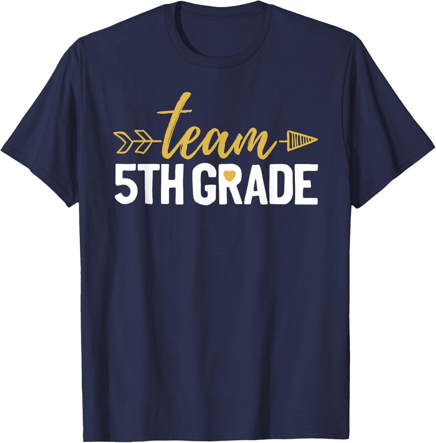 Team 5th Grade Hello Fifth Grade Crew Squad Teacher Kids T-Shirt - T-Shirt | Navy