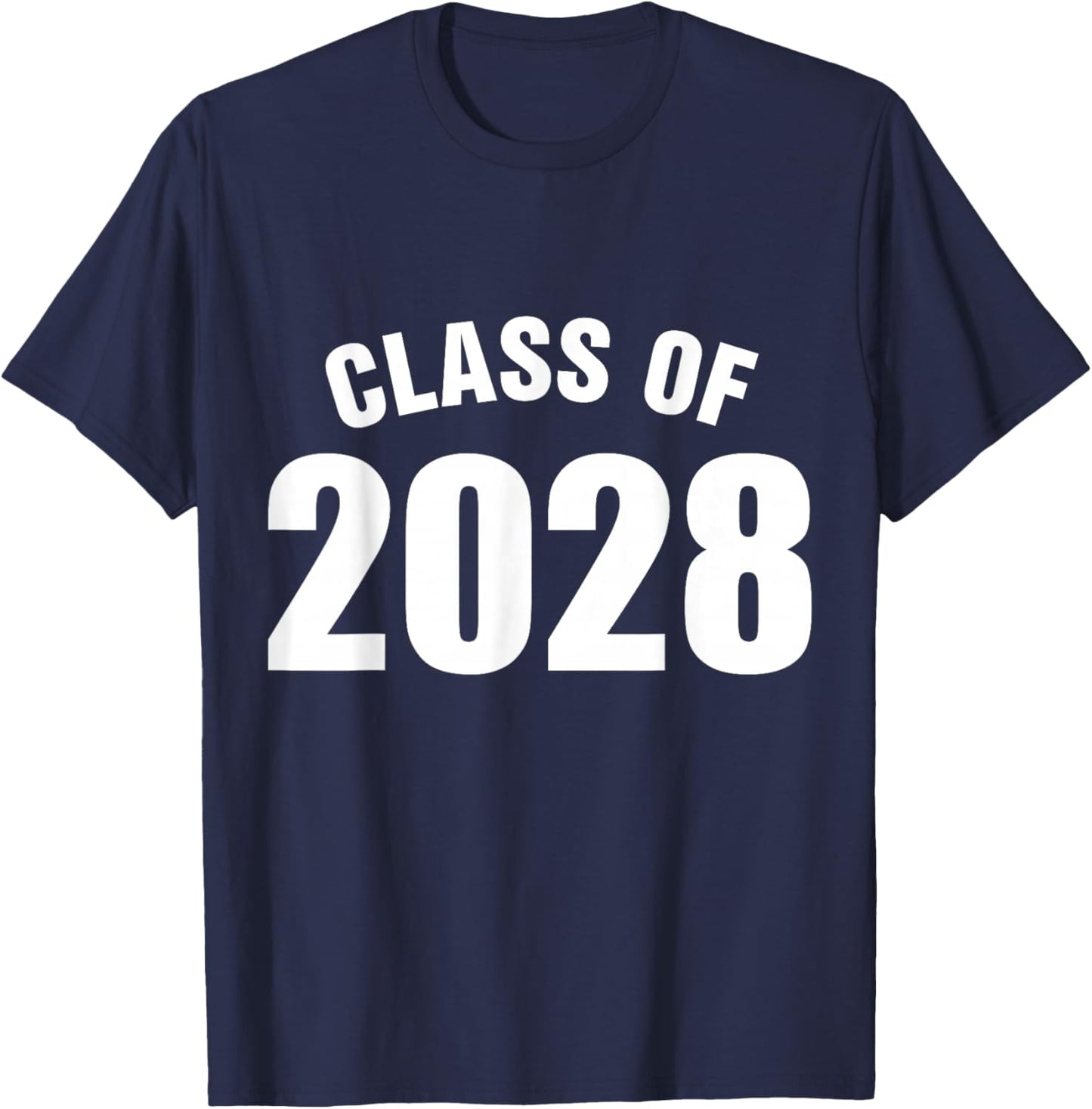 Class Of 2028 Senior Graduation School T-Shirt - T-Shirt | Navy