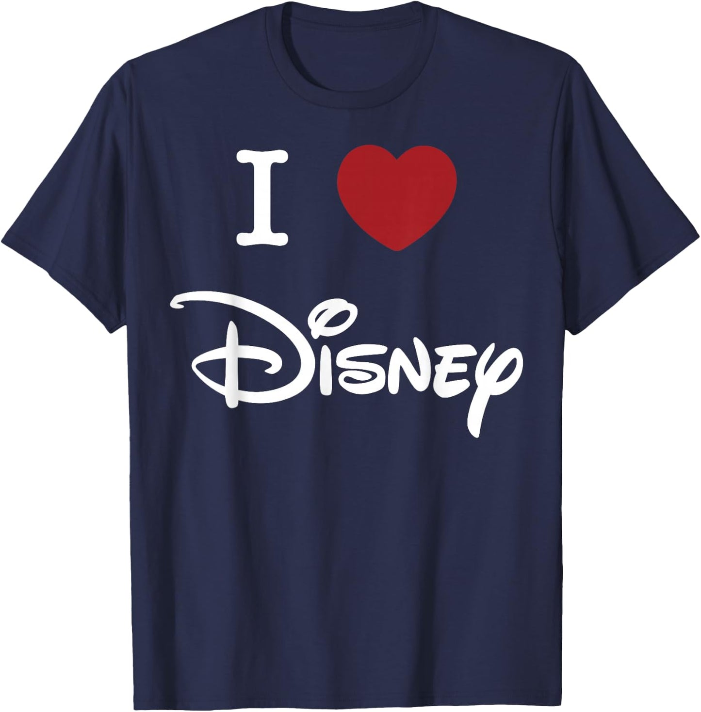 Disney I Love Disney Heart Logo T-Shirt - T-Shirt | Navy