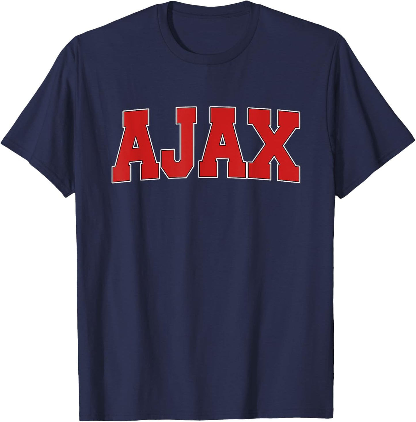 AJAX CANADA Varsity Style Vintage Retro Canadian Sports T-Shirt - T-Shirt | Navy