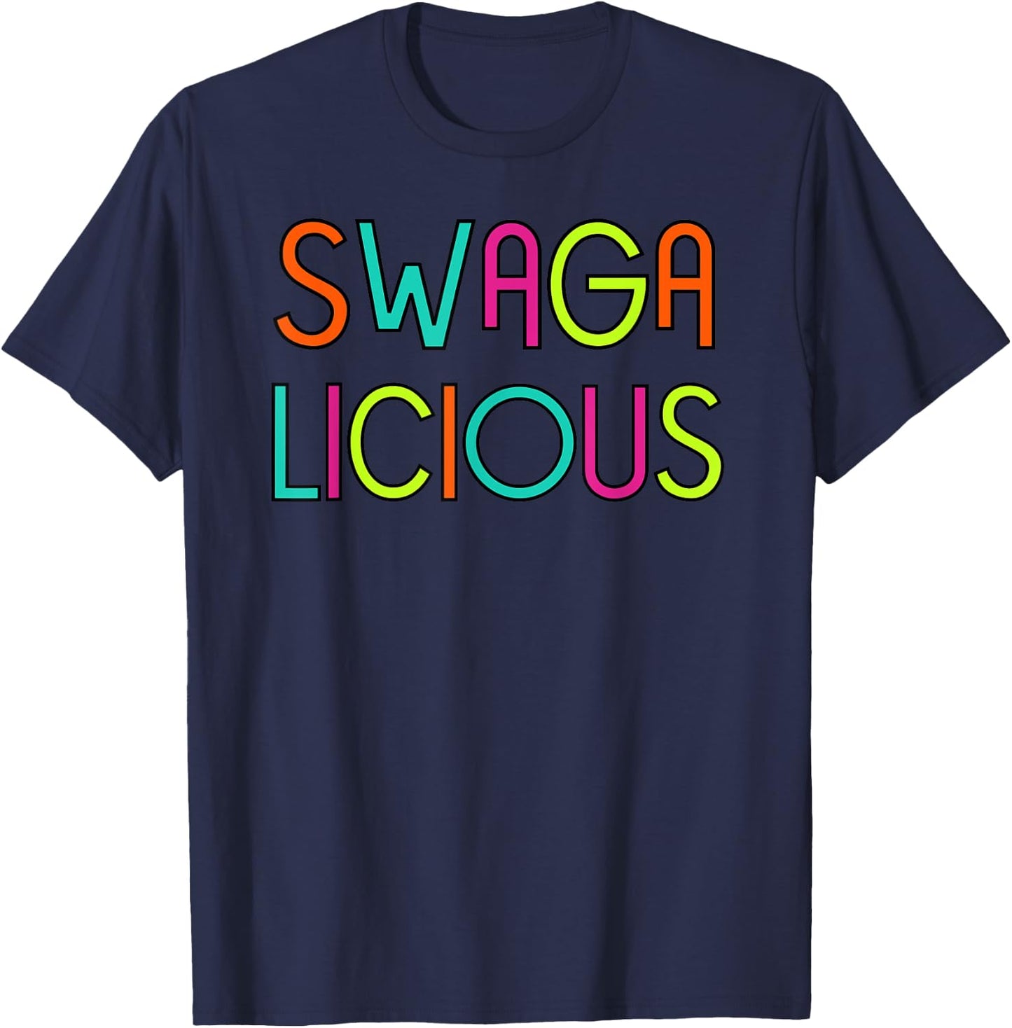 Funny Swagalicious Urban Hip Hop Statement Funky T-Shirt - T-Shirt | Navy