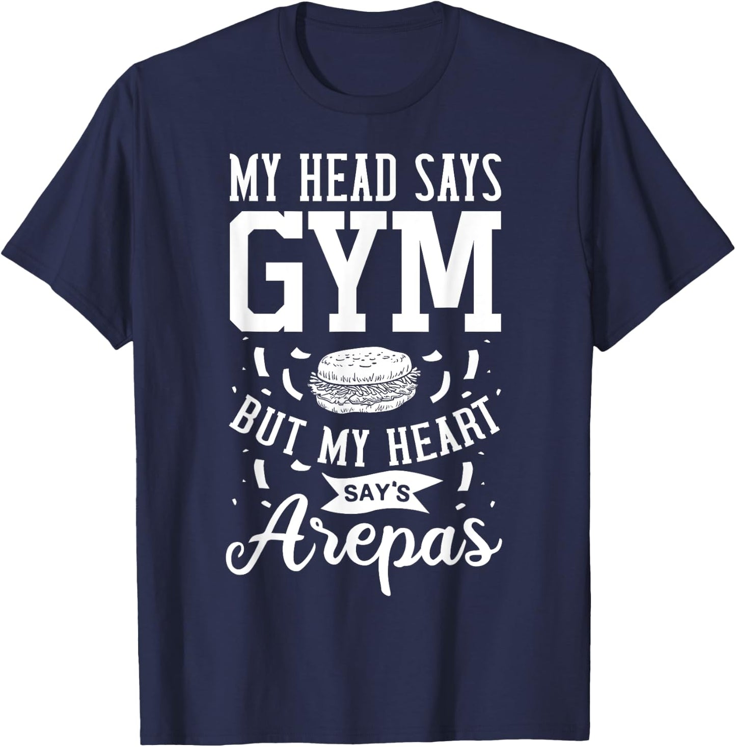 Arepa Venezuela Colombia T-Shirt - T-Shirt | Navy