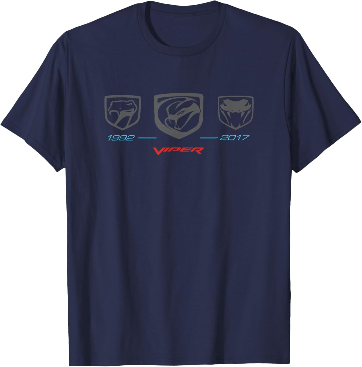 Dodge Viper Timeline T-Shirt - T-Shirt | Navy