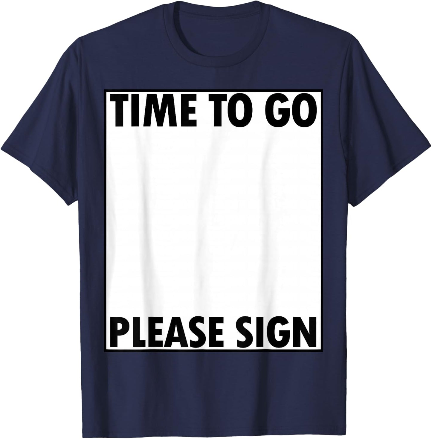 Parting Cheers Farewell Party Signature Collector Sign My T-Shirt - T-Shirt | Navy