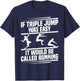 Triple Jump Cleats Track & Field Spikes Triple Jump T-Shirt - T-Shirt | Navy