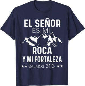 Camiseta cristiana en espanol Versiculo Spanish Christians T-Shirt - T-Shirt | Navy