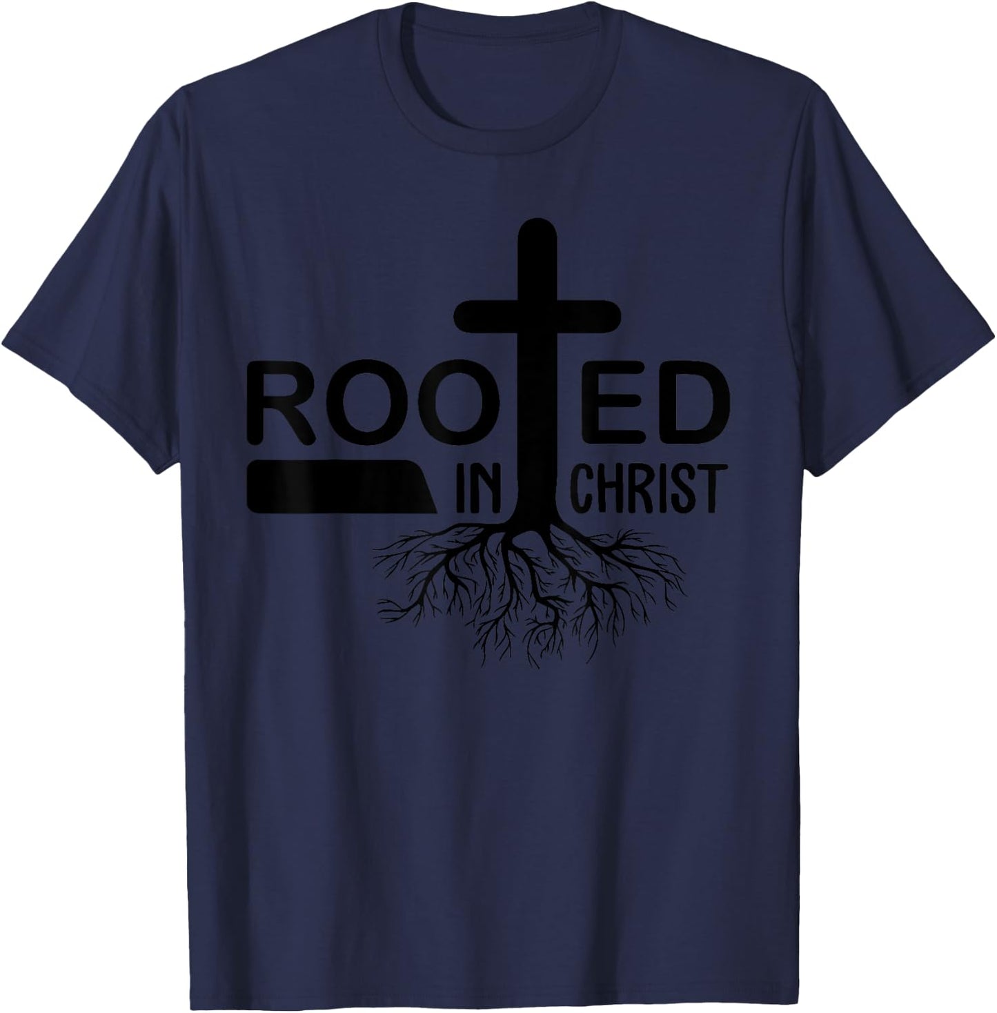Rooted In Christ T-Shirt - T-Shirt | Navy