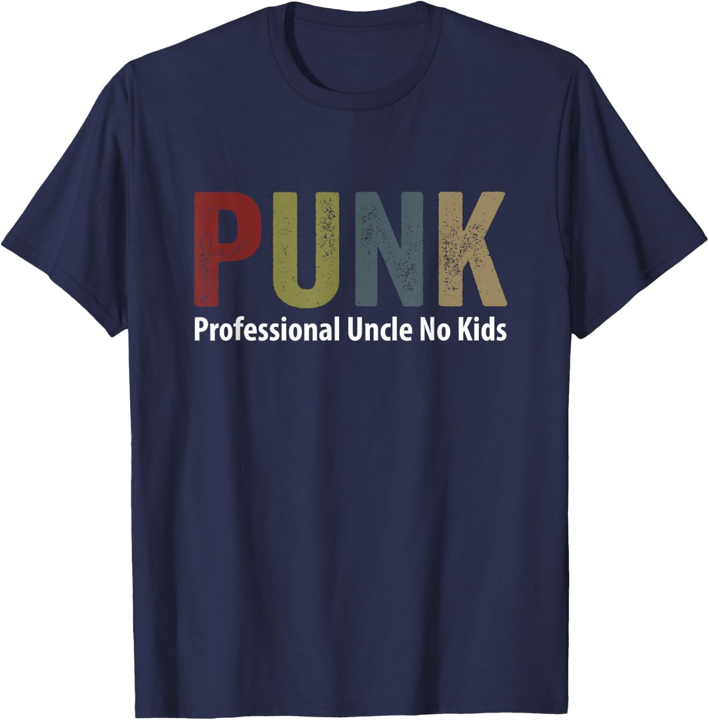 PUNK professional Uncle No Kids T-Shirt - T-Shirt | Navy