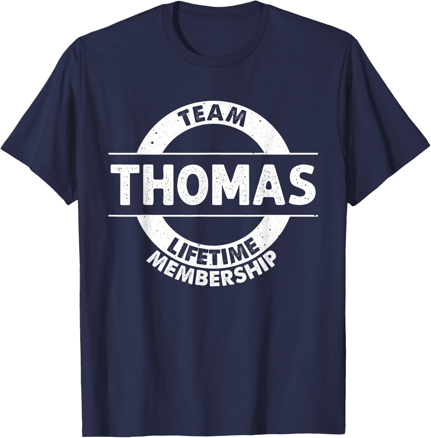 THOMAS Gift Funny Surname Family Tree Birthday Reunion Idea T-Shirt - T-Shirt | Navy