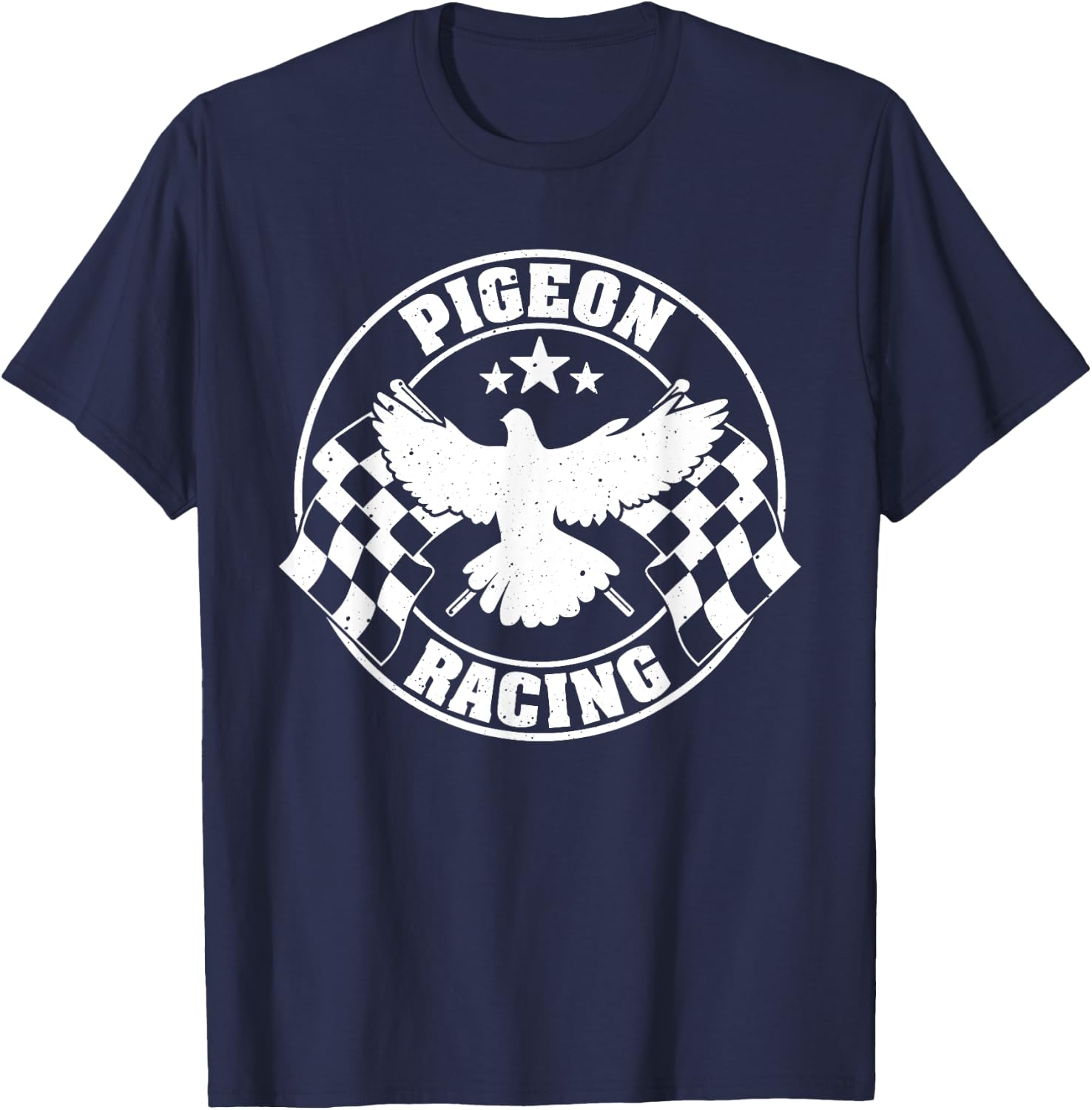 Funny Pigeon Gift Bird Lovers Cool Pigeon Racing Homing T-Shirt - T-Shirt | Navy
