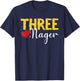 Kids Three Nager Threenager 3rd Birthday Boy Third Birthday T-Shirt - T-Shirt | Navy
