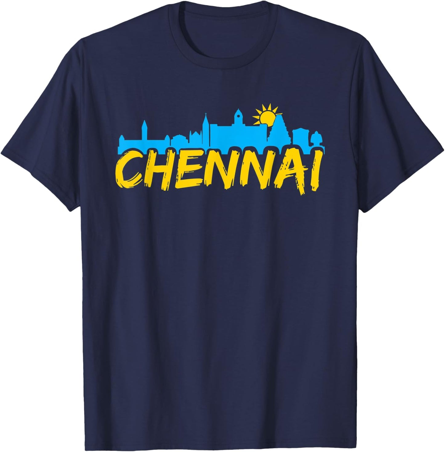 Chennai Madras Sky Tamil Tamilnadu T-Shirt - T-Shirt | Navy