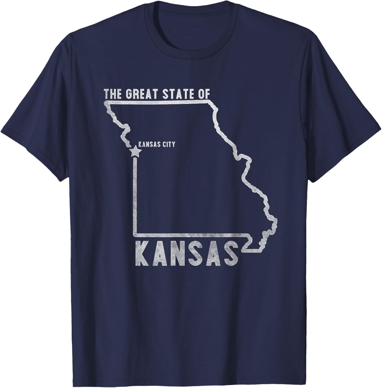 Great State of Kansas T-Shirt - T-Shirt | Navy
