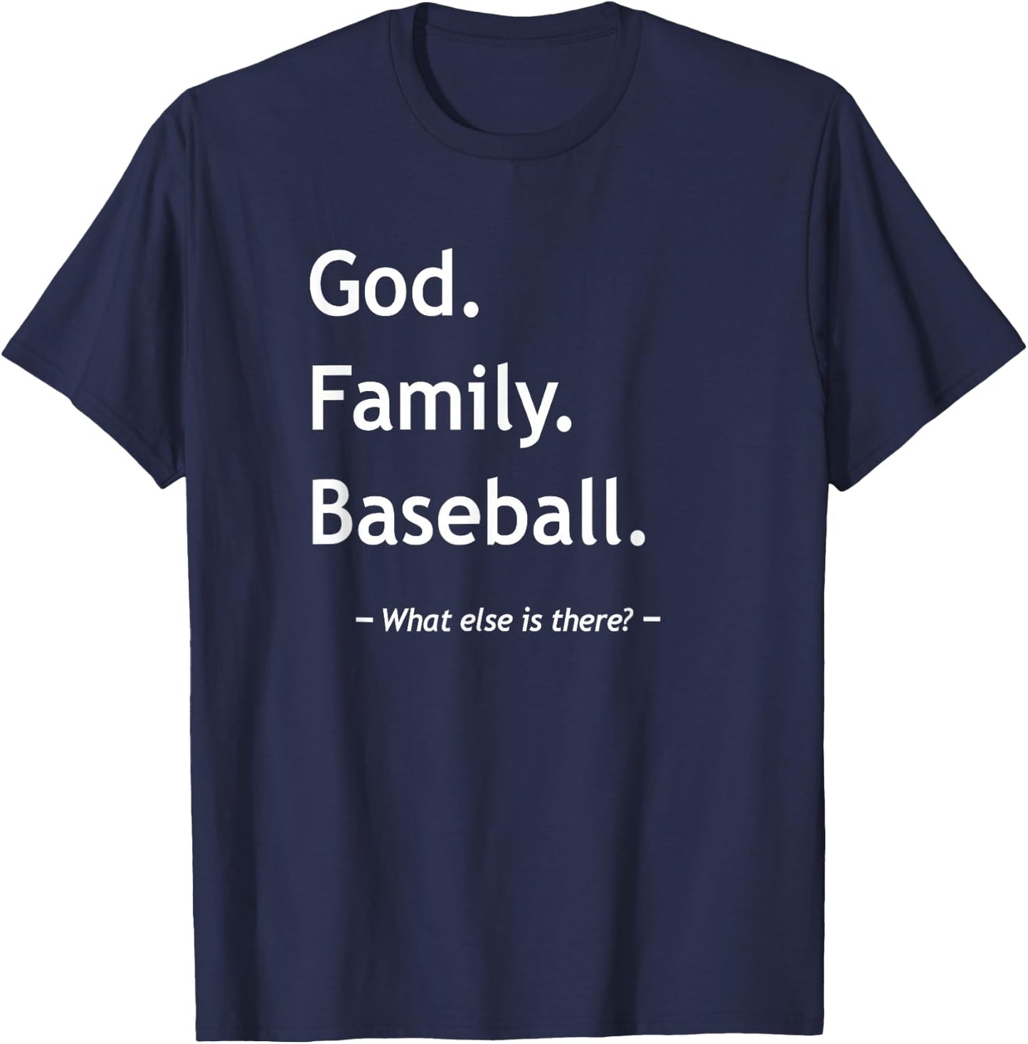 Christian Faith God Family Baseball Jesus Christianity T-Shirt - T-Shirt | Navy