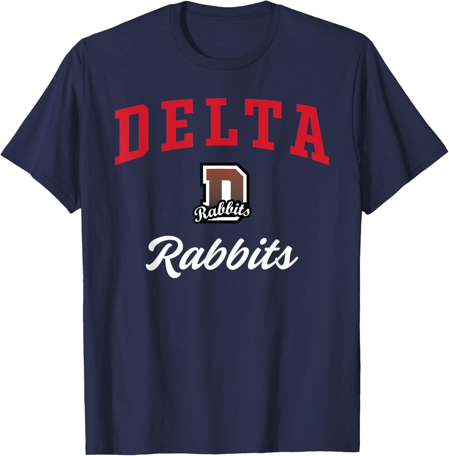 Delta High School Rabbits T-Shirt - T-Shirt | Navy