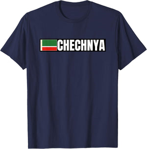 Chechnya Flag T-Shirt - T-Shirt | Navy