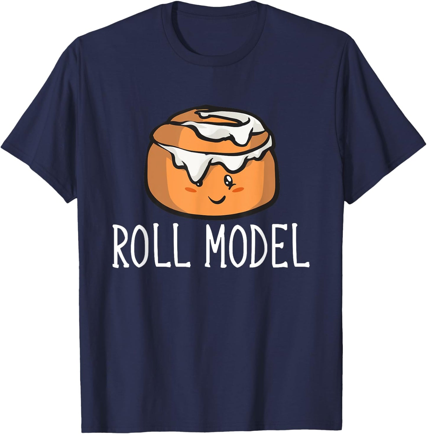 Cinnamon Roll Model Cinnamon Roll T-Shirt - T-Shirt | Navy