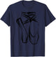 Funny Ballerina Gift Girls Cool Dancer Ballet Pointe Shoes T-Shirt - T-Shirt | Navy