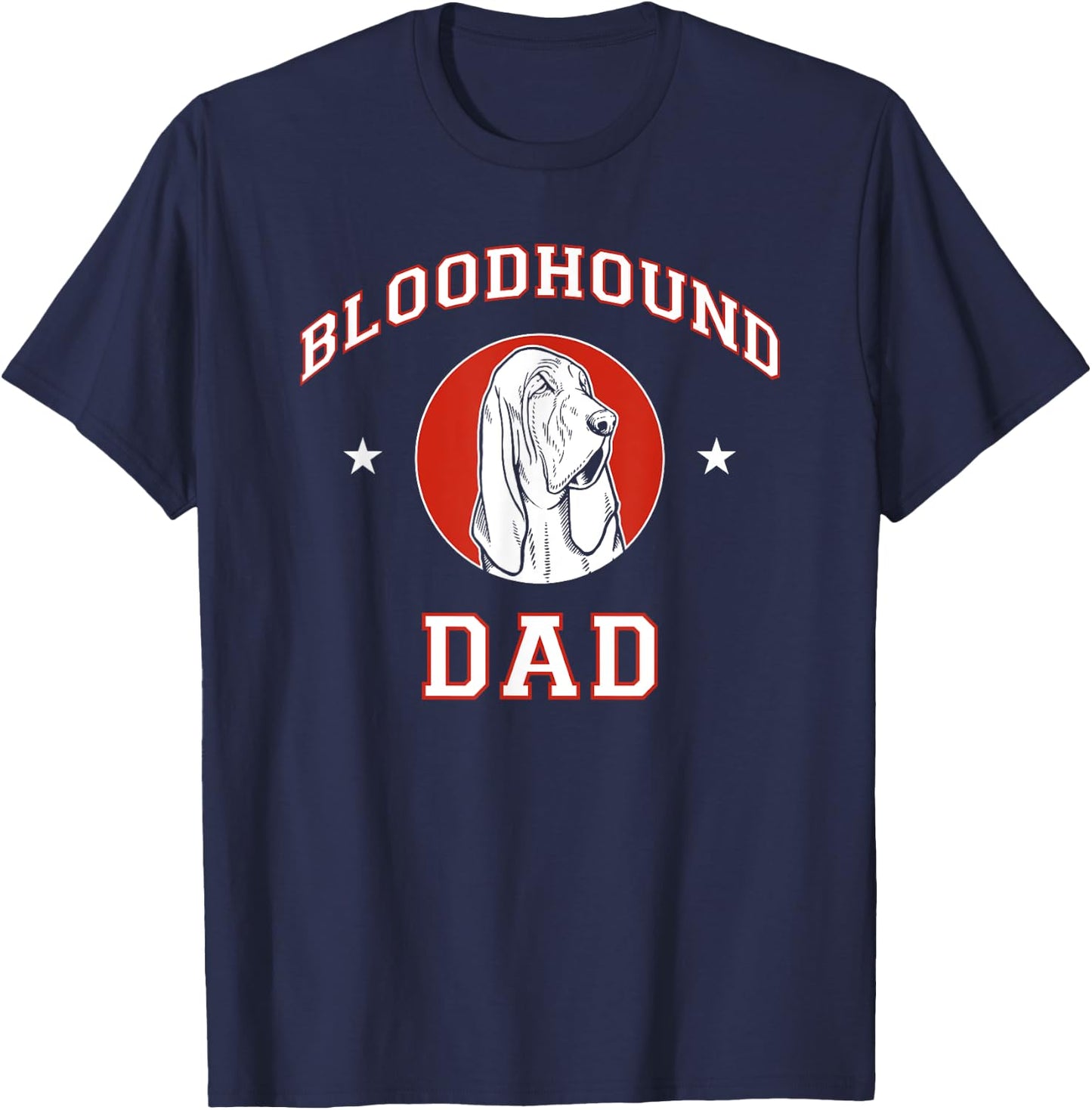 Bloodhound Dad Dog Father T-Shirt - T-Shirt | Navy
