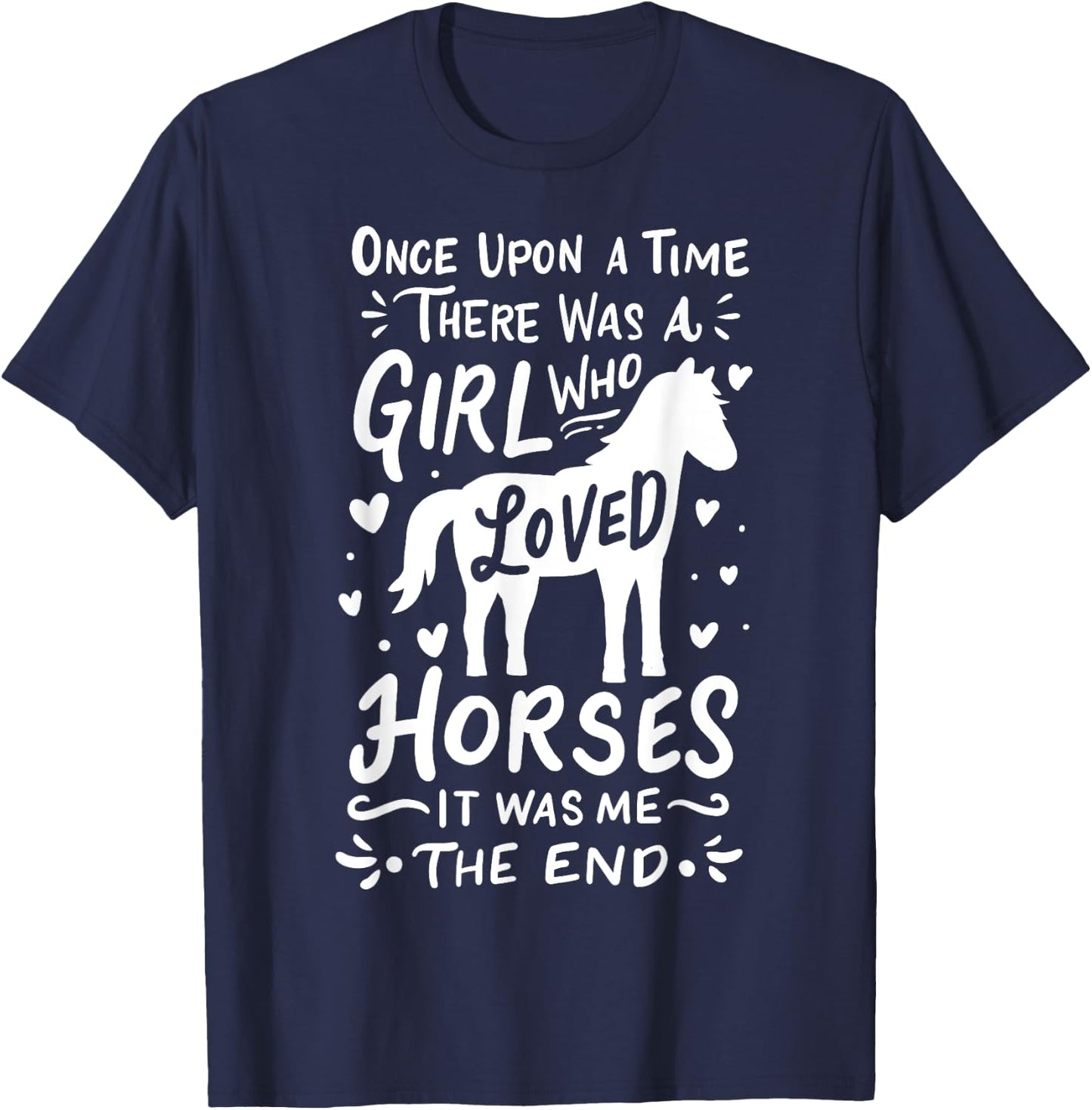 Horse Girl Horses Show Jumping Western Riding Barrel Racing T-Shirt - T-Shirt | Navy