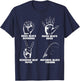 Nothing Beats Fishing Rock Paper Scissors Funny Meme T-Shirt - T-Shirt | Navy
