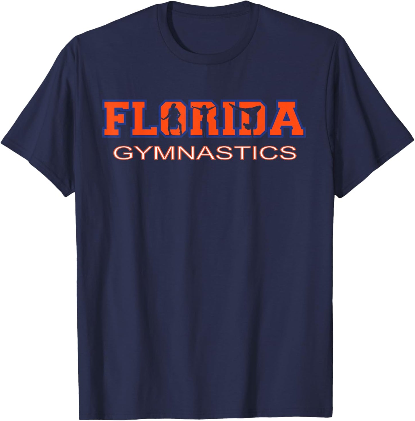 Florida Gymnastics Girls Tumbling Gear Gymnast Aerobic Dance T-Shirt - T-Shirt | Navy
